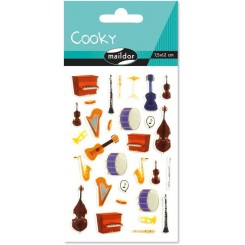 Cooky stickers, instrumenter