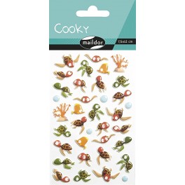 Cooky stickers, skildpadder