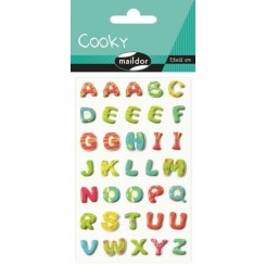 Cooky stickers, bogstaver