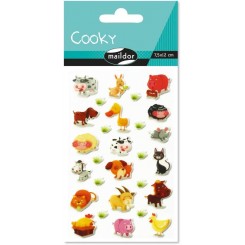 Cooky stickers, bondegårdens dyr