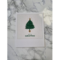 Polaroid kort, MERRY CHRISTMAS TREE