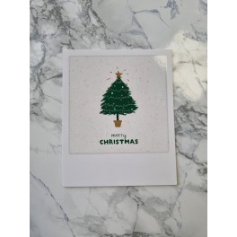 Polaroid kort, MERRY CHRISTMAS TREE