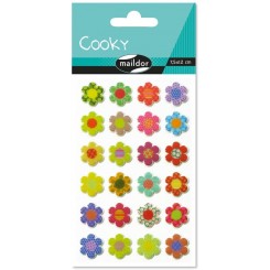 Cooky stickers, blomster