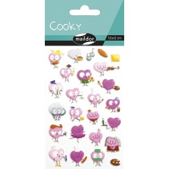 Cooky stickers, glade hjerter