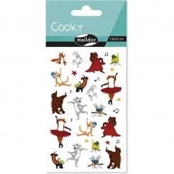 Cooky stickers, dansende dyr
