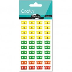 Cooky stickers, Emoji bjørnehoveder