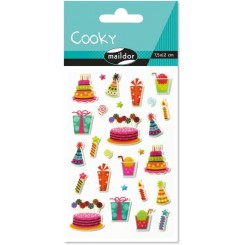 Cooky stickers, fødselsdag