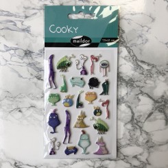 Cooky stickers, monster alien