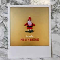 Polaroid kort, HO HO HO MERRY CHRISTMAS
