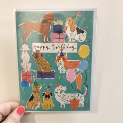Museums & Galleries dobbeltkort, Birthday Dogs