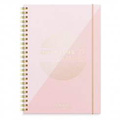 Ugekalender Life Planner Pink A5, 2023/2024