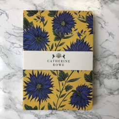 Notesbog, Catherine Rowe, Blue Flowers, A5