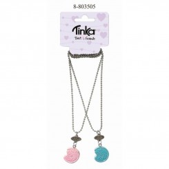 Tinka, Best Friends halskæde, Cookie rosa/blå, 2 stk.