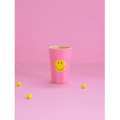 Rice latte kop, Lyserød, Smiley®