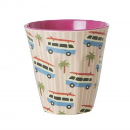 Rice melamin mellem kop, Beach car, Pink