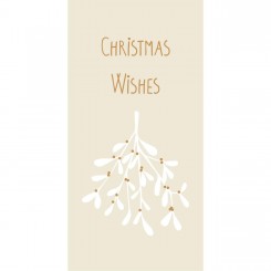 Serviet, m/mistelten Christmas wishes