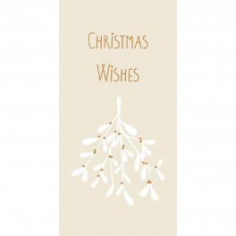 Serviet, m/mistelten Christmas wishes