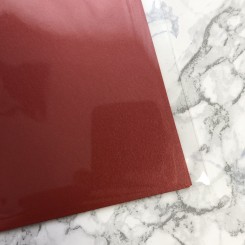 Metallic papir A4, 120g, 10 ark, perlemor rød