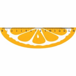 Trælineal 15cm, Citron