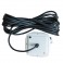 10 m sort ledning m/LED pære - til udendørs brug til 130 cm (Passer til hvid)