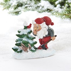 Julemand med dyr & træ, poly., Vilhelm Hansen