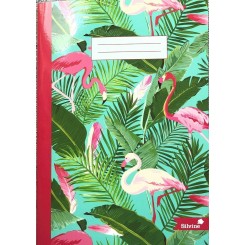 Silvine notesbog, linieret, Flamingo