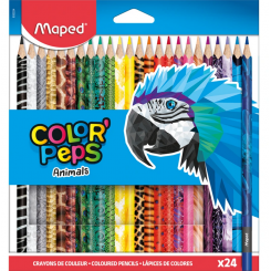 Maped Color' Peps Animals farveblyanter 24stk.