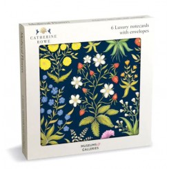 Museums & galleries Medieval Flowers kortmappe med 8 dobbeltkort inkl. kuvert