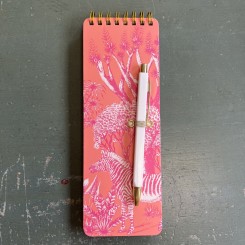 Artebene Notesblok med pen, orange/pink