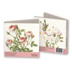 Museums and Galleries kortmappe med 8 dobbeltkort inkl. kuvert, Roses