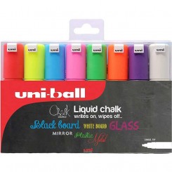 Uni Chalk markers, PWE-8K, 8 stk.