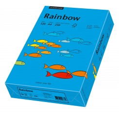 Rainbow kopipapir, A4, intensiv blå, 120g, 250ark