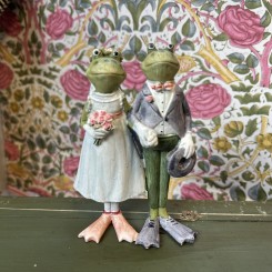 Kransekage figur, frøpar, Bryllup, 10 cm