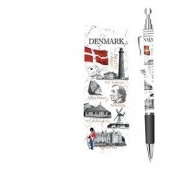 Kuglepen med motiver fra Danmark