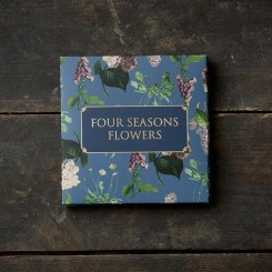 FOUR SEASONS FLOWERS - 8 forskellige dobbeltkort kvadratisk