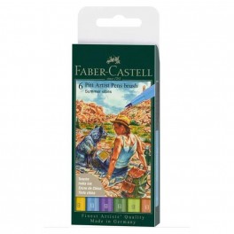 Faber Castell Pitt artist pen brush "Summer Vibes" 6 stk.