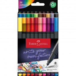 Faber Castell Grip Finepen, 20 stk.