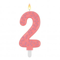 Legami - Maxi Cake Candle, kagelys - rosa 2 år