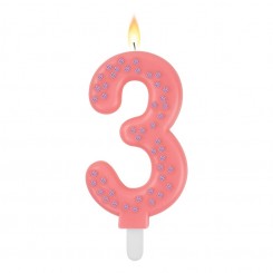 Legami - Maxi Cake Candle, kagelys - rosa 3 år