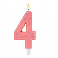 Legami - Maxi Cake Candle, kagelys - rosa 4 år