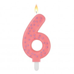 Legami - Maxi Cake Candle, kagelys - rosa 6 år