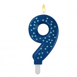 Legami - Maxi Cake Candle, kagelys - blå 9 år