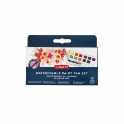 Derwent vandmaling palette, 12 stk