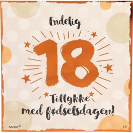 Kort med musik, Endelig 18 Tillykke med fødselsdagen! 