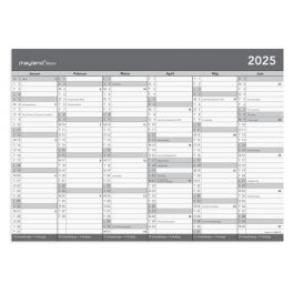 Mayland kontorkalender A4 basic, 2025