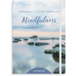 Notesbog med linier, fotos og citater, Mindfulness, A5